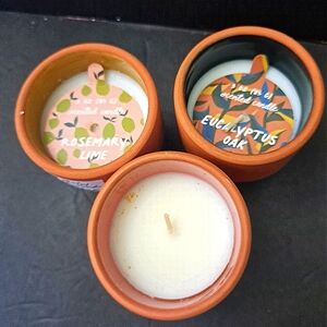 Set of 3 mini candles